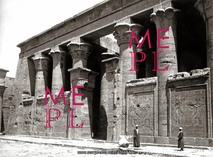  : Temple at Edfou, Egypt, circa 1880s