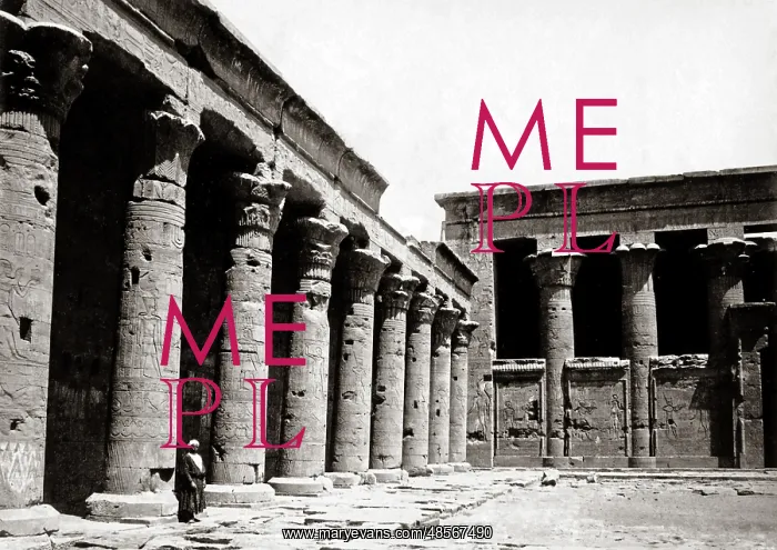  : Temple at Edfou, Egypt, circa 1880s
