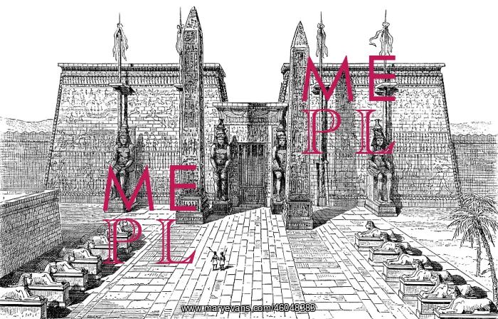 : A temple entrance in Thebes, Egypt : A temple entrance in Thebes, Egypt