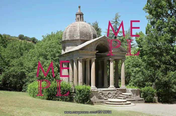 : Temple of Eternity, Garden of Bomarzo, Bomarzo, Lazio, Italy : Temple of Eternity, Garden of Bomarzo, Bomarzo, Lazio, Italy