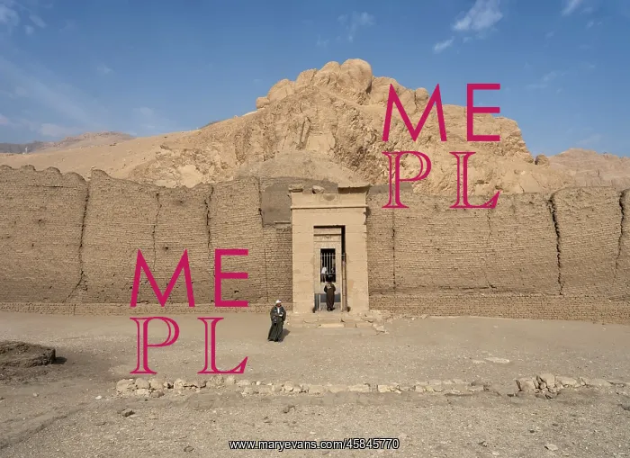 : Temple of Hathor, Deir el-Medina, Egypt : Temple of Hathor, Deir el-Medina, Egypt