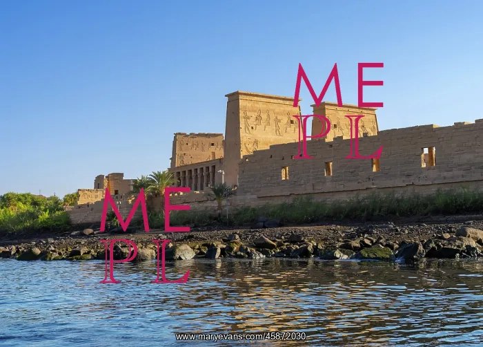 : Temple of Isis, Philae Temple Complex, Agilkia Island, Egypt : Temple of Isis, Philae Temple Complex, Agilkia Island, Egypt