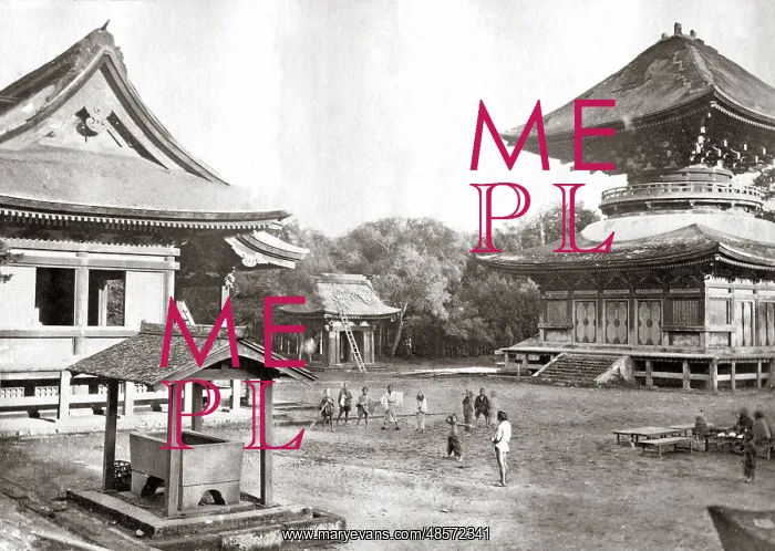  : Temple at Kamakura, Japan, circa 1870s