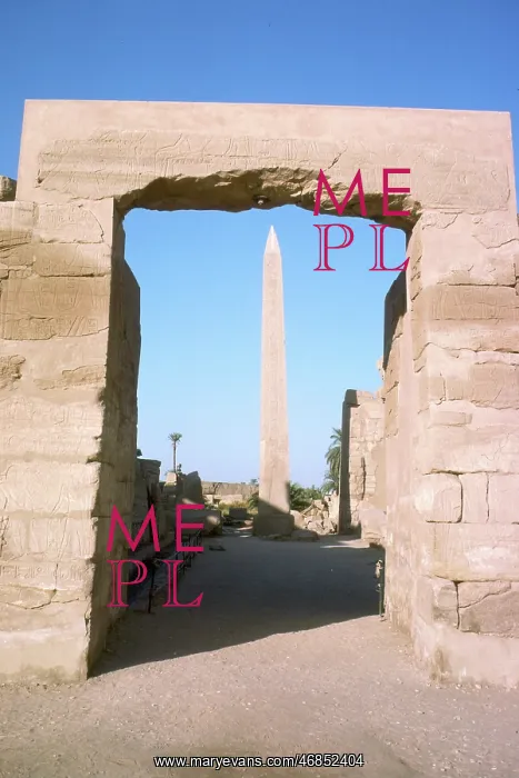 : Temple of Karnak, obelisk erected by Queen Hatshepsut : Temple of Karnak, obelisk erected by Queen Hatshepsut