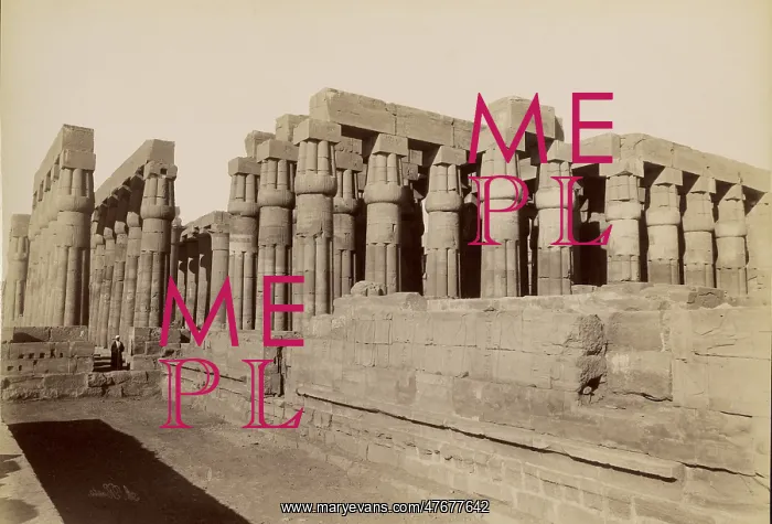 : Temple at Luxor, Egypt, 1880s : Temple at Luxor, Egypt, 1880s