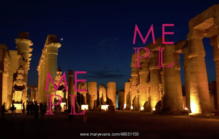 : Temple of Luxor. Night view. Egypt