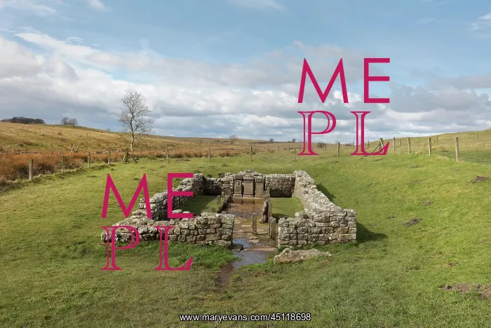 : Temple of Mithras, Hadrian's Wall, Northumberland, England : Temple of Mithras, Hadrian's Wall, Northumberland, England