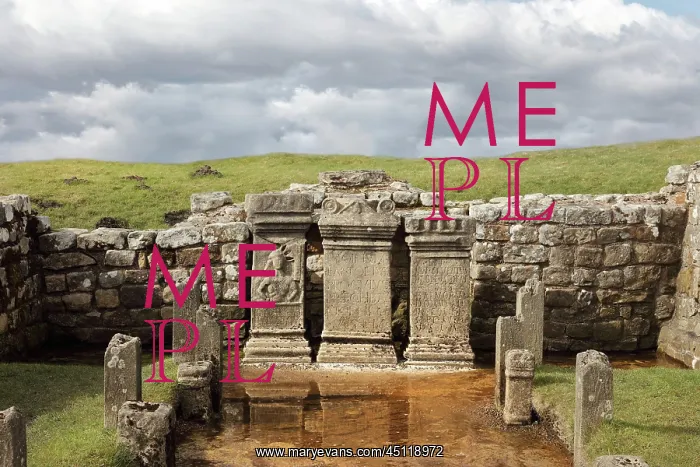 : Temple of Mithras, Hadrian's Wall, Northumberland, England : Temple of Mithras, Hadrian's Wall, Northumberland, England