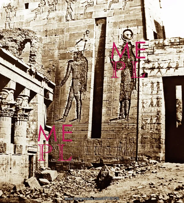  : Temple at Philae, Egypt, 1850s by Francis Frith