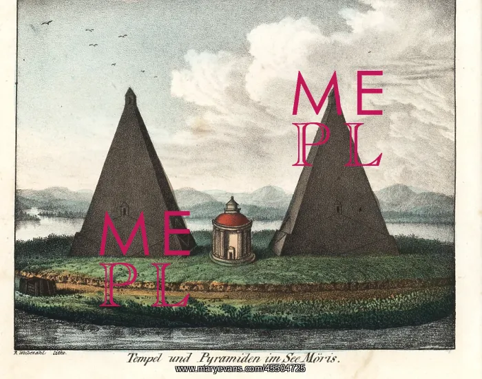 : Temple and pyramids on Lake Karun (Moeris), El Faiyum, Egypt : Temple and pyramids on Lake Karun (Moeris), El Faiyum, Egypt