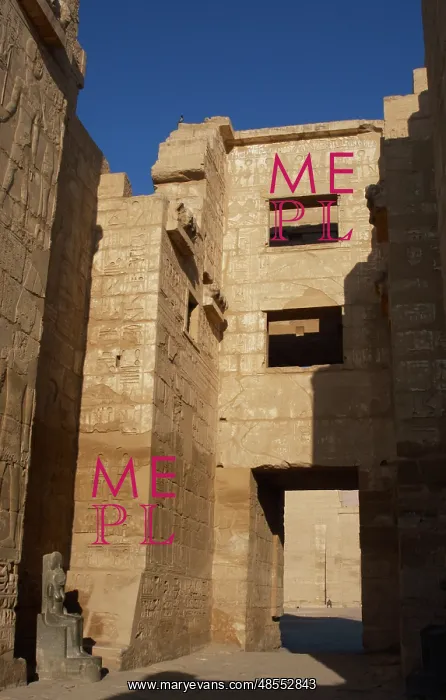 : Temple of Ramses III. Entrance : Temple of Ramses III. Entrance