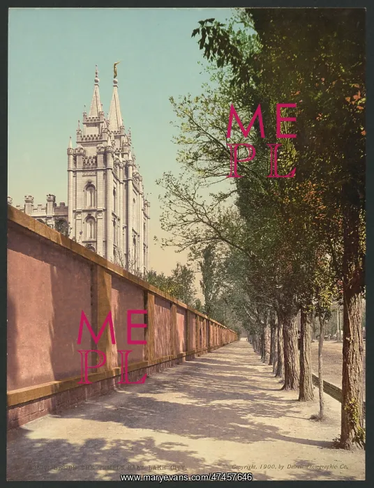 : Beside the Temple, Salt Lake City : Beside the Temple, Salt Lake City