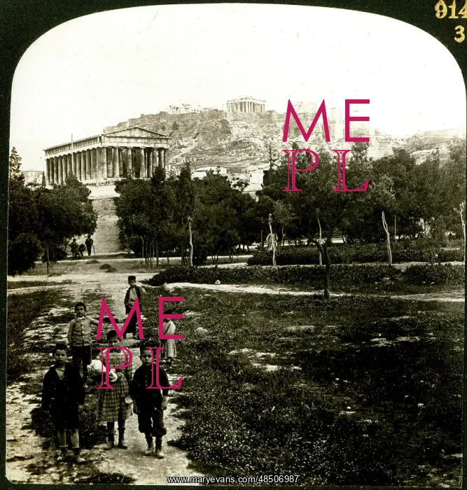  : The Temple of Theseus and the Acropolis, Athens, Greece