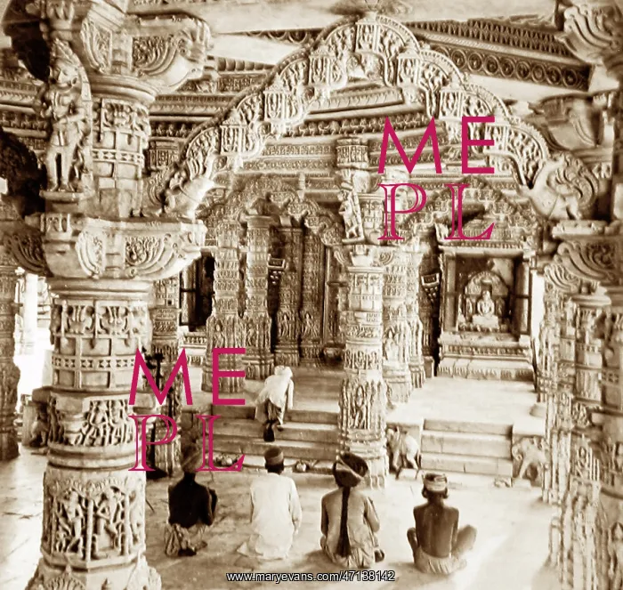 : Temple of Vimala Sah, Mount Sabu, India, Victorian period : Temple of Vimala Sah, Mount Sabu, India, Victorian period