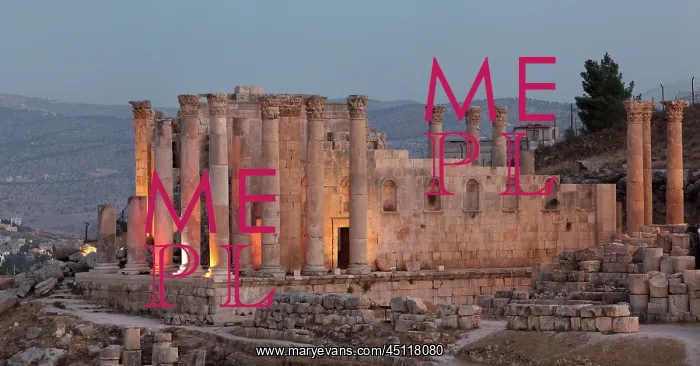 : Temple of Zeus, Jerash, Jordan : Temple of Zeus, Jerash, Jordan