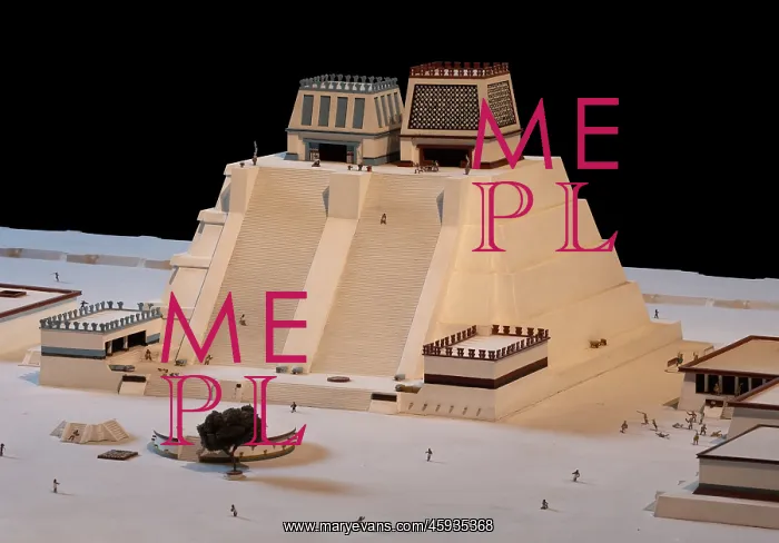 : Templo Mayor model, Museo Nacional de Antropologia : Templo Mayor model, Museo Nacional de Antropologia