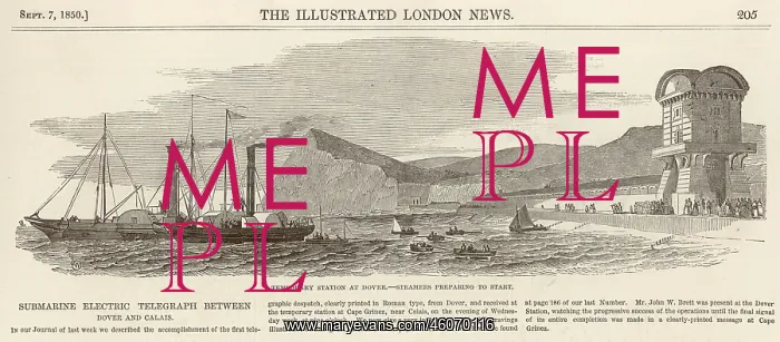 : Temporary station at Dover: the steamers prepare to start : Temporary station at Dover: the steamers prepare to start