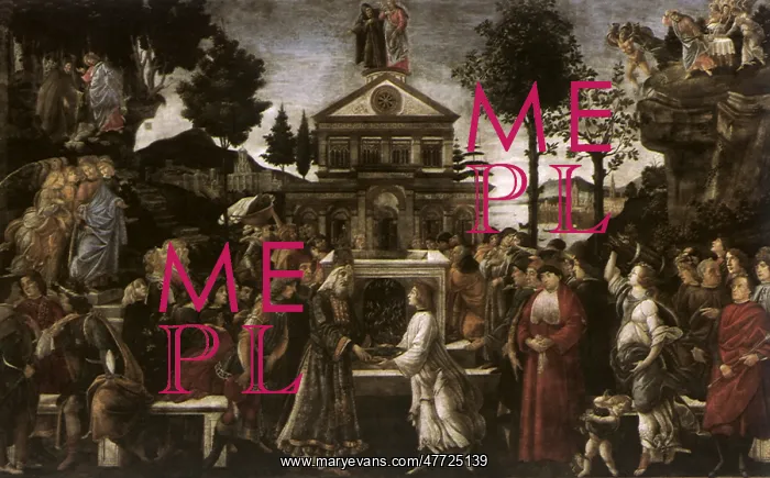 : The Temptation of Christ, by Botticelli : The Temptation of Christ, by Botticelli
