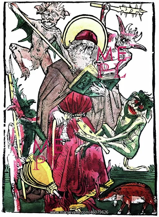 : Temptation of Saint Anthony, 15th century : Temptation of Saint Anthony, 15th century