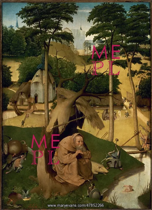 : The Temptation of Saint Anthony, c.1490, by Hieronymus : The Temptation of Saint Anthony, c.1490, by Hieronymus