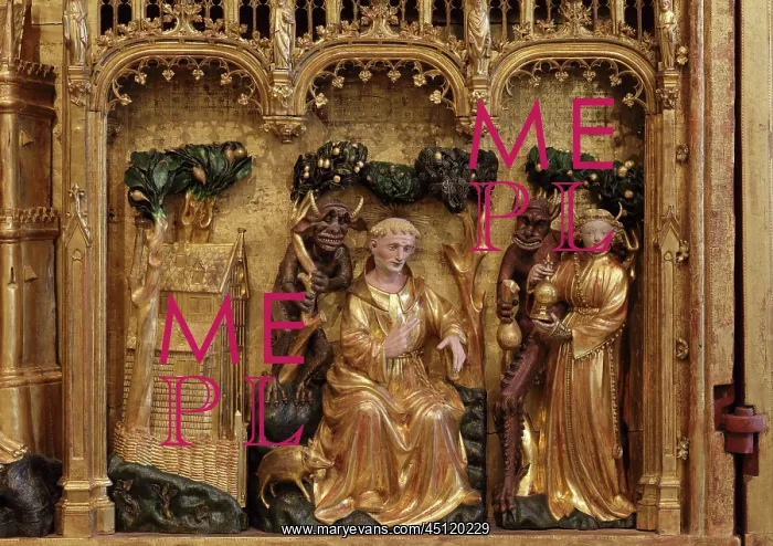 : Temptation of St Anthony, Altarpiece of Saints : Temptation of St Anthony, Altarpiece of Saints