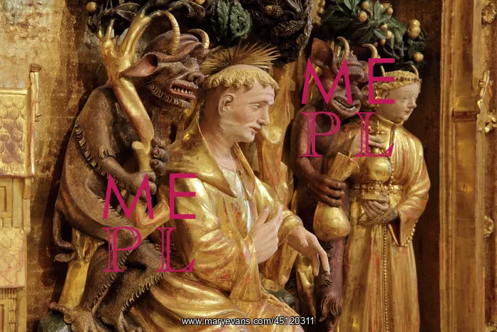 : Temptation of St Anthony, Altarpiece of Saints : Temptation of St Anthony, Altarpiece of Saints