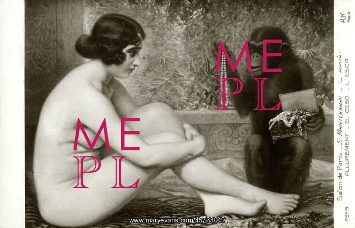 : Temptation by Stanislas Martougen (1873-?) : Temptation by Stanislas Martougen (1873-?)