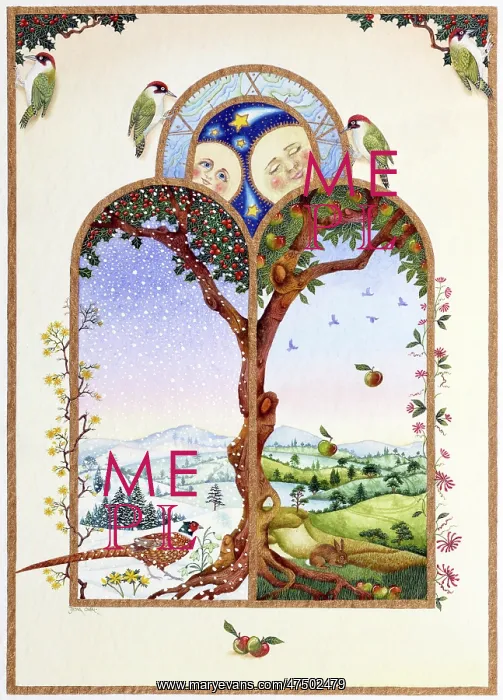 : Tempus Fugit ' Spring & Autumn Diptych : Tempus Fugit ' Spring & Autumn Diptych