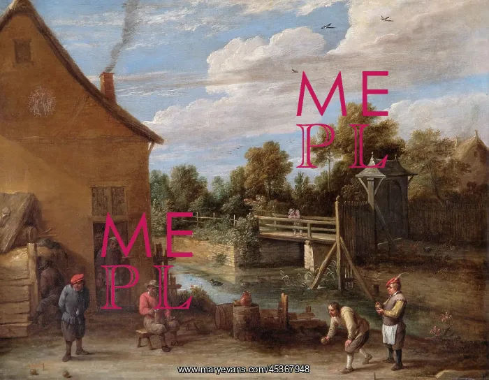 : Teniers - Peasants playing Bowls : Teniers - Peasants playing Bowls