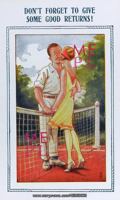 : Tennis Humour - Postcard : Tennis Humour - Postcard