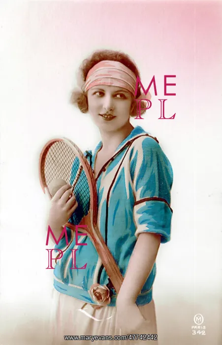  : Tennis model with racquet