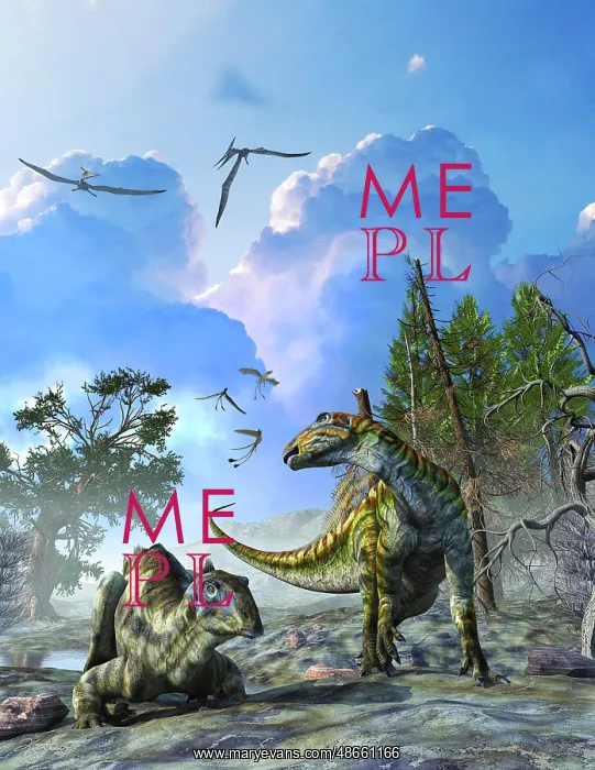 : Tenontosaurus dinosaurs during the middle Cretaceous : Tenontosaurus dinosaurs during the middle Cretaceous