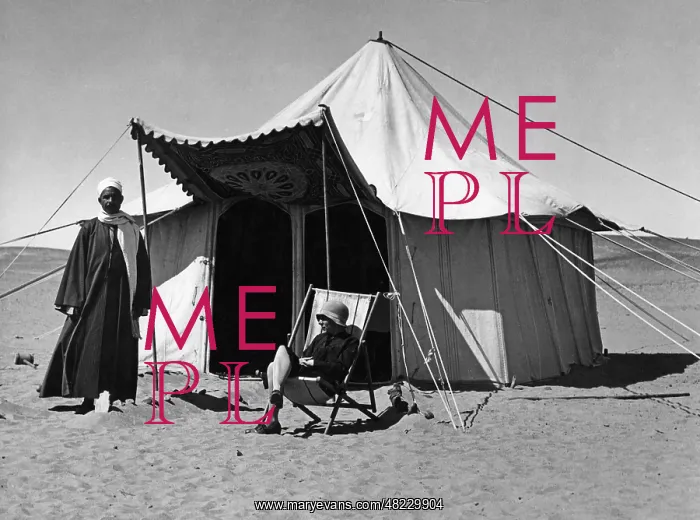 : Tent in Egypt, 1930 : Tent in Egypt, 1930