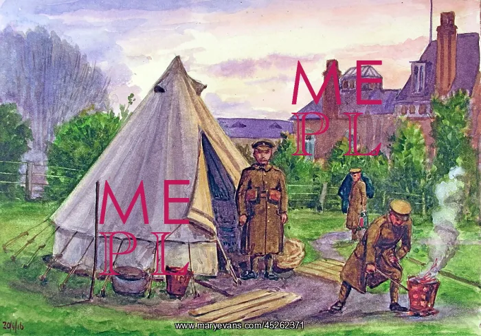 : Tent for picket post, White Horse Hill, Chislehurst, Kent : Tent for picket post, White Horse Hill, Chislehurst, Kent