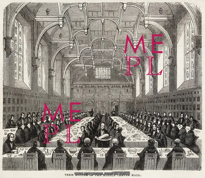 : Term dinner in the Middle Temple Hall : Term dinner in the Middle Temple Hall