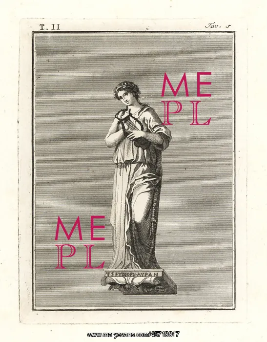: Terpsichore, muse of dance, holding a lyre : Terpsichore, muse of dance, holding a lyre