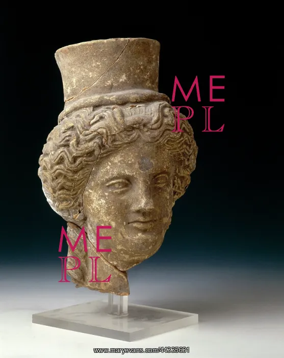 : Terra cotta head of Persephone : Terra cotta head of Persephone