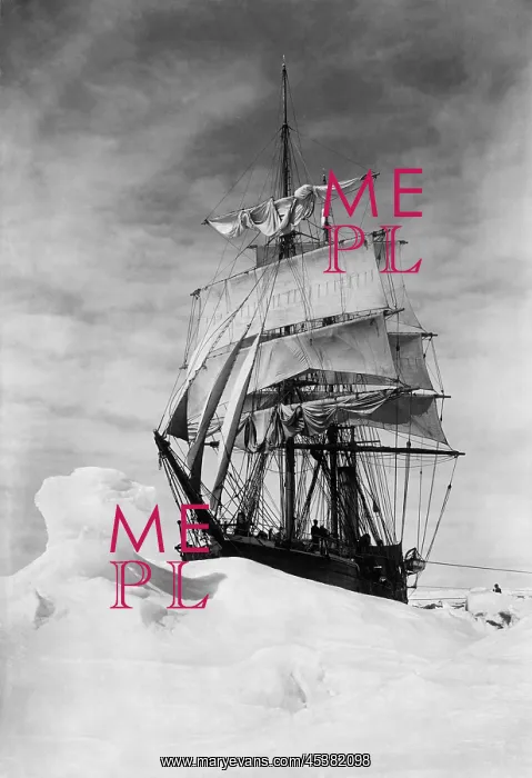 : Terra Nova ship icebound during the British : Terra Nova ship icebound during the British
