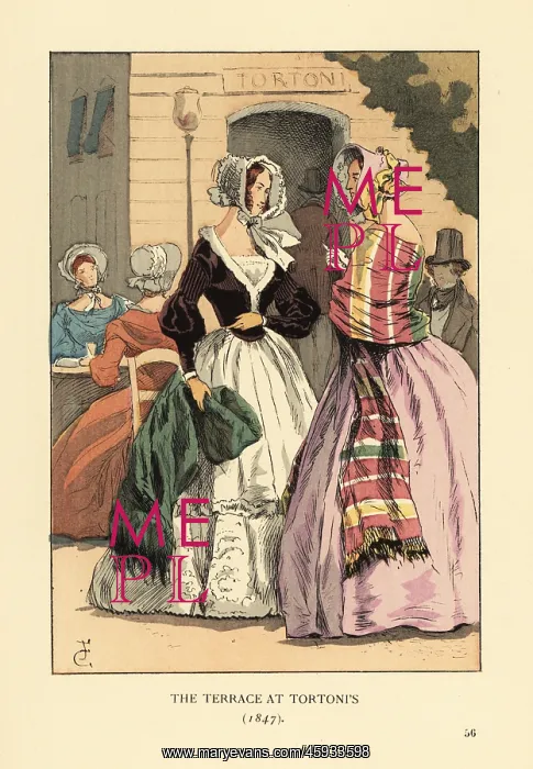 : The terrace at Tortoni's, 1847 : The terrace at Tortoni's, 1847