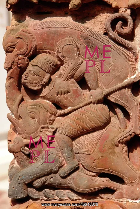 : Terracotta figures, Lalji Temple, Kalna, West Bengal, India : Terracotta figures, Lalji Temple, Kalna, West Bengal, India