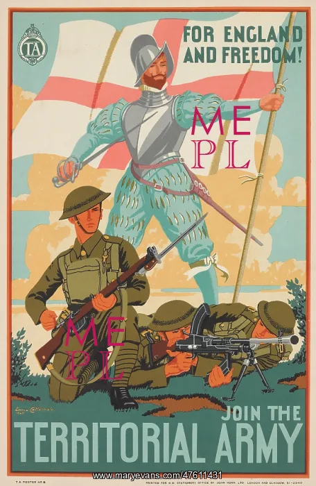 : Territorial Army poster - Inter-war period : Territorial Army poster - Inter-war period