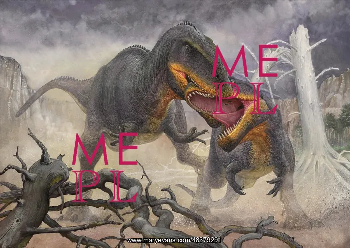 : A territorial dispute between a pair of Tyrannotitan : A territorial dispute between a pair of Tyrannotitan