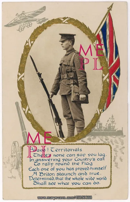 : TERRITORIALS CARD C1914 : TERRITORIALS CARD C1914