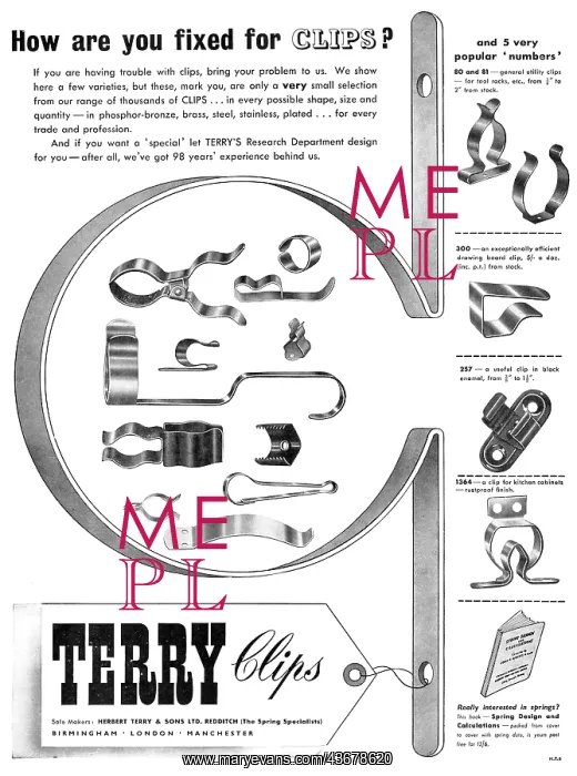 : Terrys Clips & Pressings : Terrys Clips & Pressings
