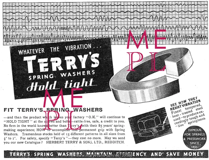 : Terrys Hold-Tight Spring Washers : Terrys Hold-Tight Spring Washers