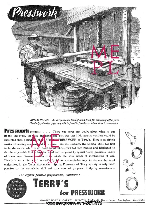 : Terrys Springs & Presswork : Terrys Springs & Presswork