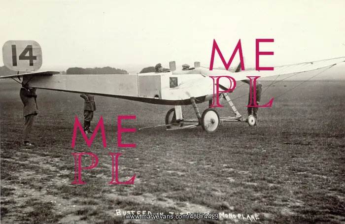 : Test pilot Harry R Busteed in the Bristol-Coanda Monoplane : Test pilot Harry R Busteed in the Bristol-Coanda Monoplane