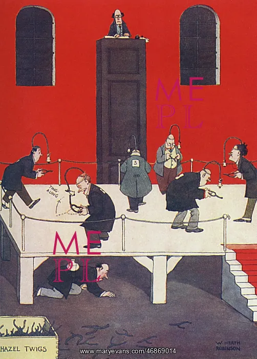 : Testing Candidates by William Heath Robinson : Testing Candidates by William Heath Robinson