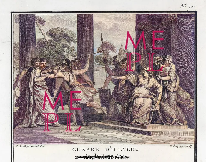 : Teuta, Queen of Illyria, with Roman ambassadors : Teuta, Queen of Illyria, with Roman ambassadors