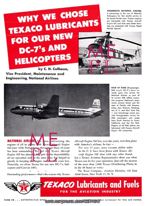 : Texaco Aviation Fuels & Lubricants : Texaco Aviation Fuels & Lubricants